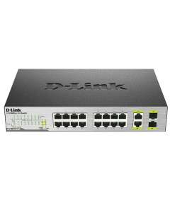 D-Link DES-1018MP 16-ports 10/100Mbps PoE + 2 10/100/1000Bae-T/SFP Combo Ports Unmanaged Switch